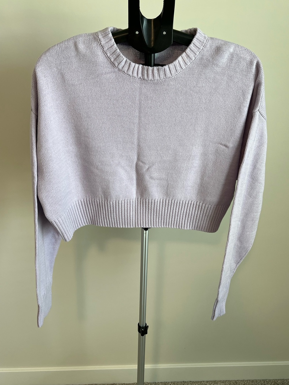 Women's Pacsun L.A. Hearts Light Purple Crewneck Crop Sweater. Size Small.
